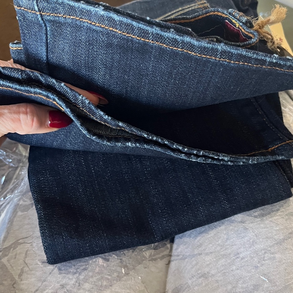 Lucky Brand Womens sz 26 Dark Indigo boot cut flare Y2K NWT - Picture 7 of 11